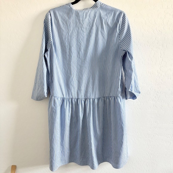 Tuckernuck Blue and White Striped Midi Dress - Picture 8 of 9